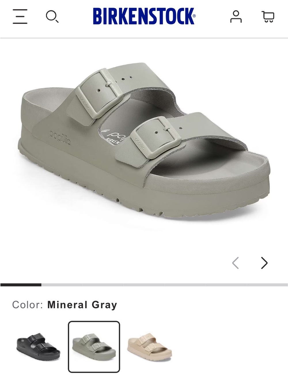 BRAND NEW Birkenstock Arizona Papillio Flex Platform Sandals
